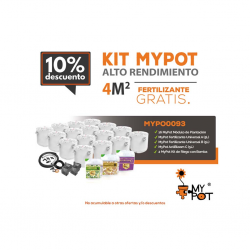 Kit MyPot Flores 4m2 cultivo de alto rendimiento- Fertilizante GRATIS - Imagen 1