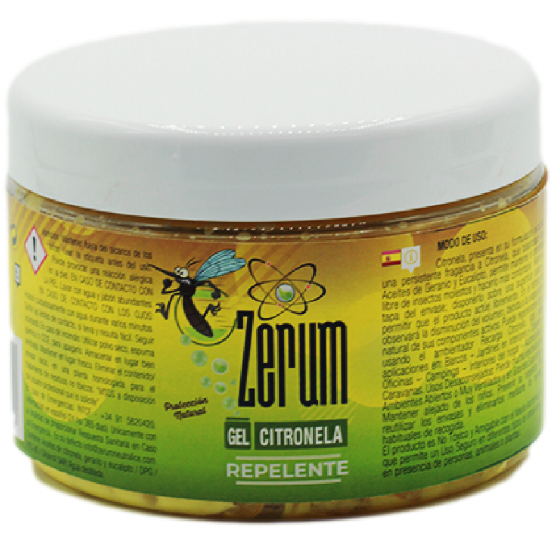 Zerum Gel Citronela Repelente Natural 400gr - Imagen 1